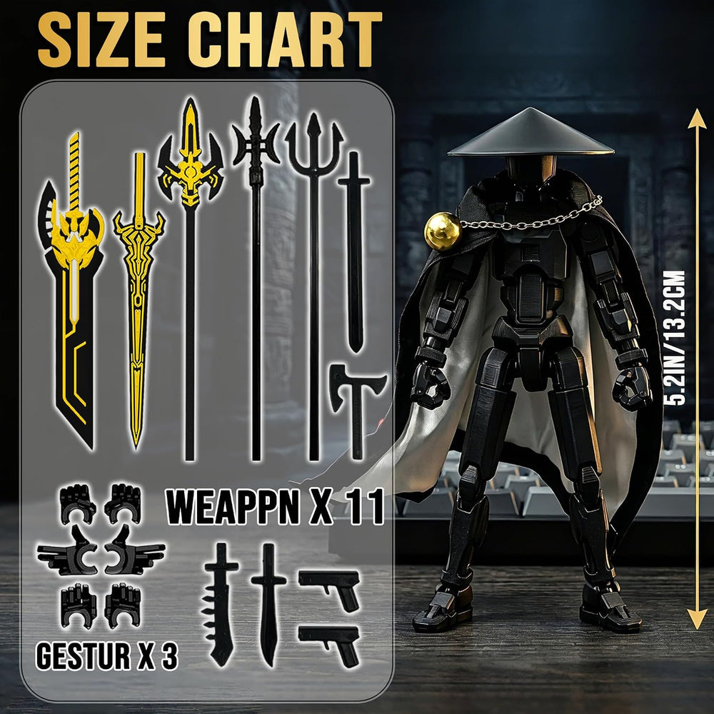 Assembly Completed Titan 13 Action Figure,Nova 13 Action Figure Desk Decor