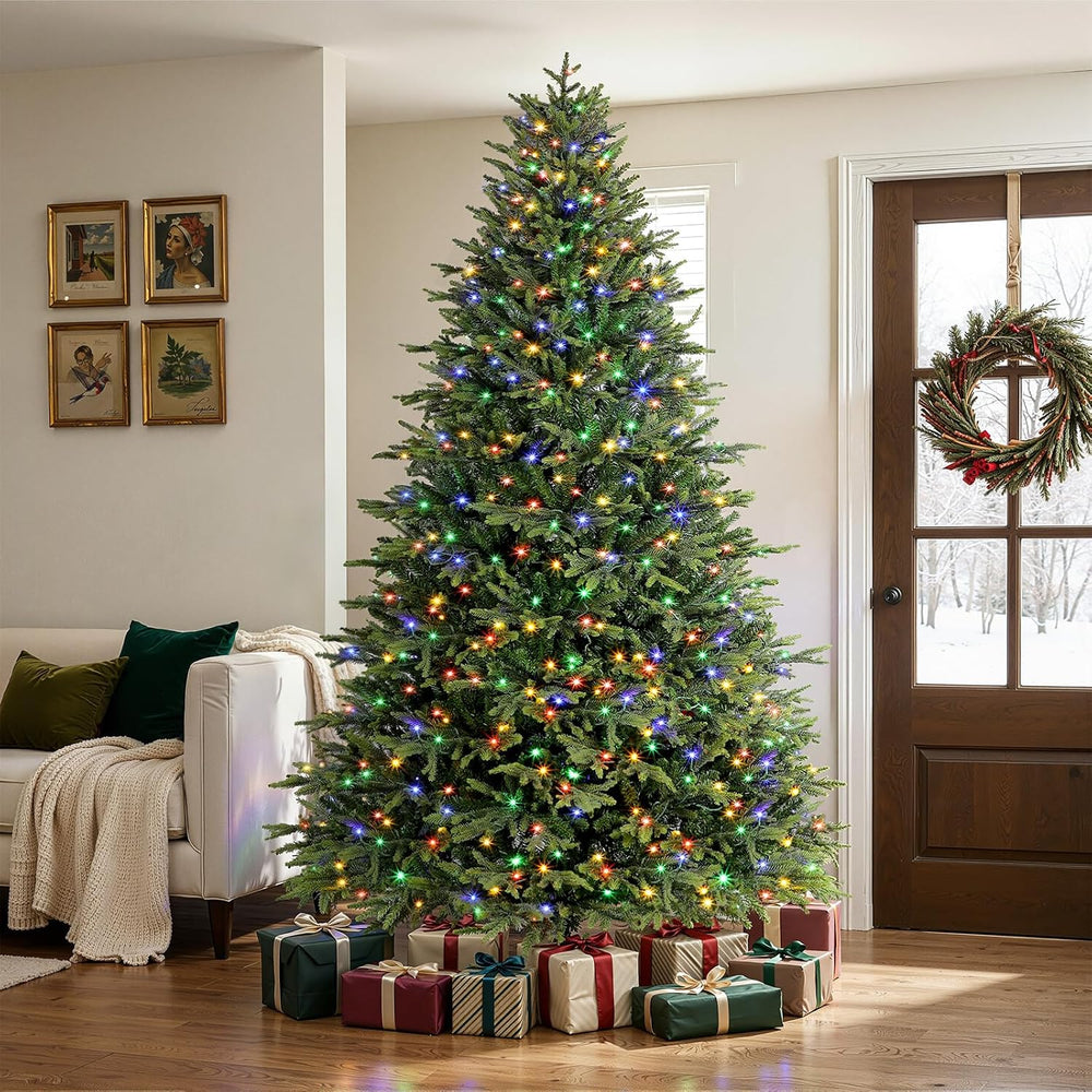 SHareconn 7.5ft Prelit Artificial Christmas Tree with Color Changing Lights