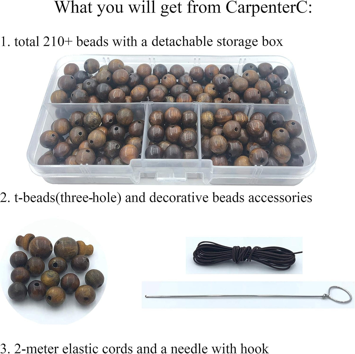 carpenterc round polished wood beads, blood sandalwood, 8mm on a desk or shelf