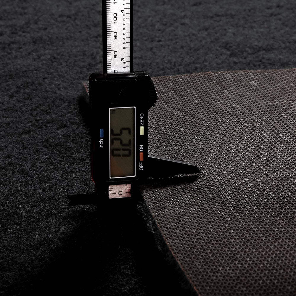 HOMBYS 450 GSM Extra Thick 3x10 ft Black Carpet Runner for Partys & Events