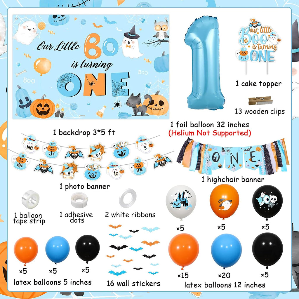 Halloween 1st Birthday Party Decorations for Boys 1st Birthday Party
