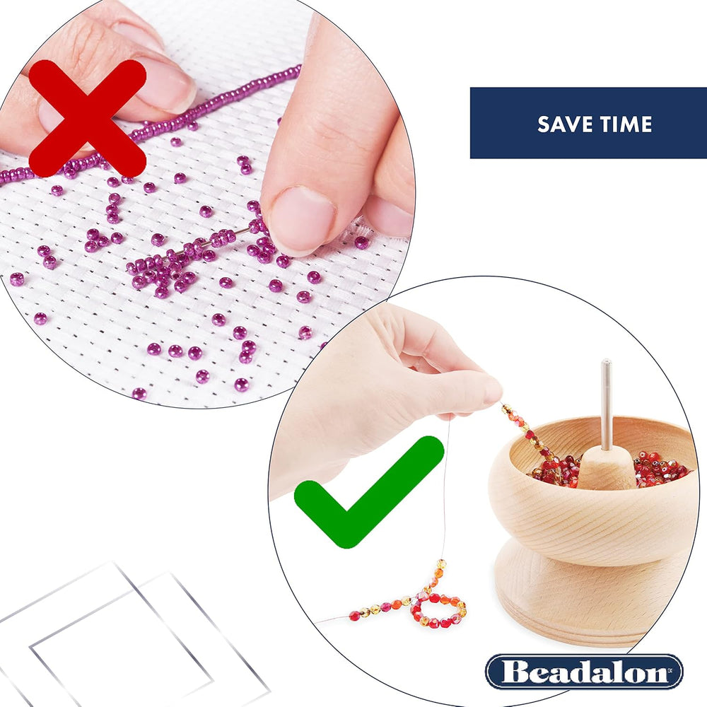 Beadalon Spin N Bead Spinner - Ideal for Beaders & Jewelry Makers, Standard