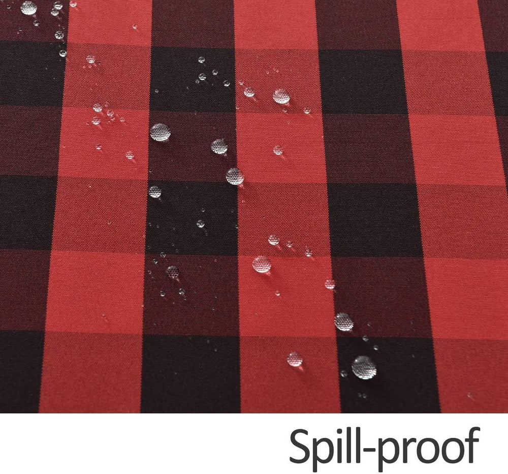 Checkered Tablecloth Stain Resistant Waterproof Wrinkle Resistant Spillproof ...