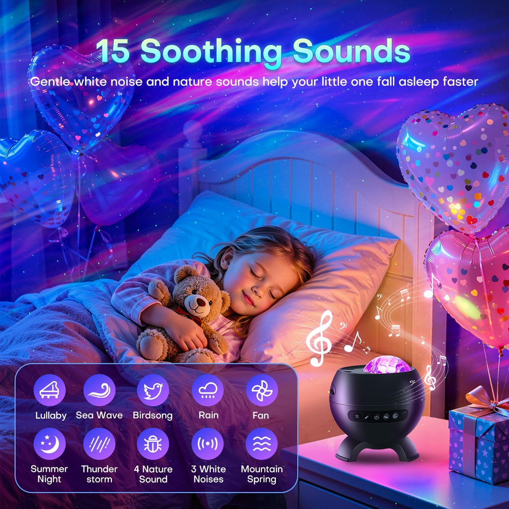 led light gifts home decor light projector with, side view