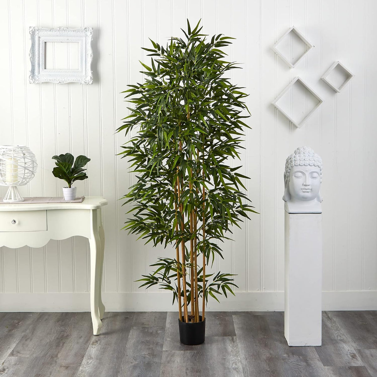nearly natural 75 in artificial bamboo tree with, close-up detail
