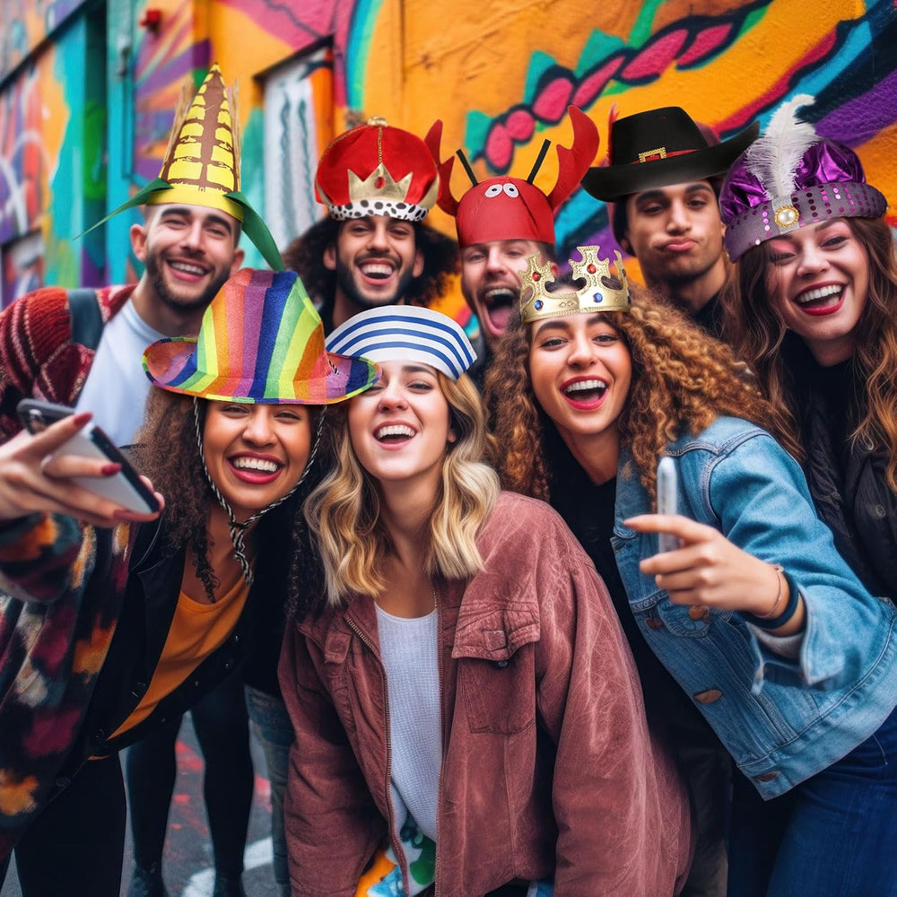 Hercicy 8 Assorted Funny Hats, Crazy Party Hats for Adult, Photo Booth Prop