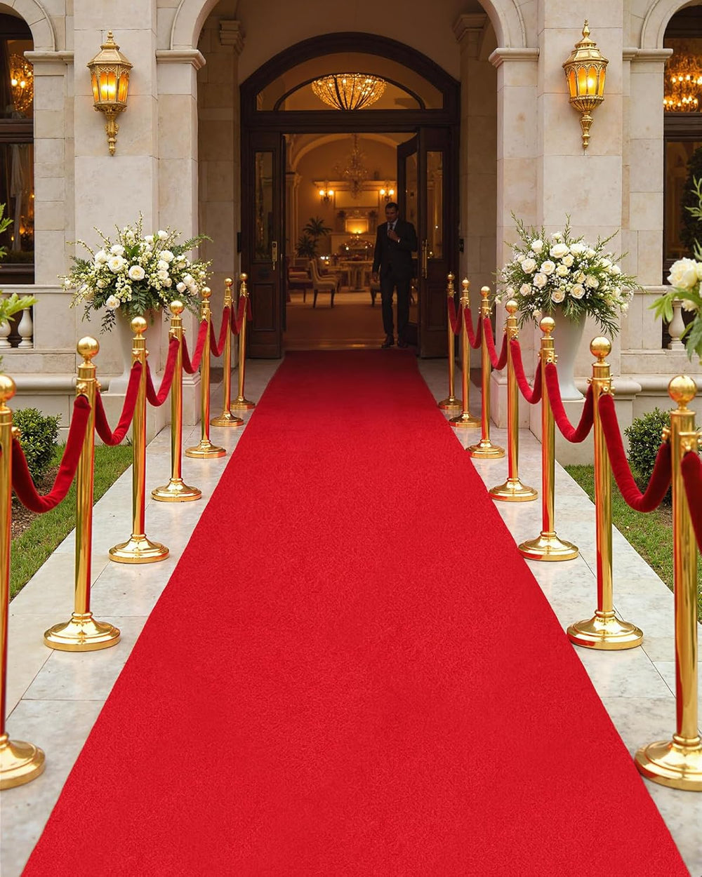 Red Carpet Runner 4x30 ft, Heavy Duty 450 GSM Thick Wedding Aisle Runner, No ...