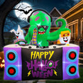 BLOWOUT FUN 6FT Halloween Inflatables DJ Octopus Playing Music on Turntable