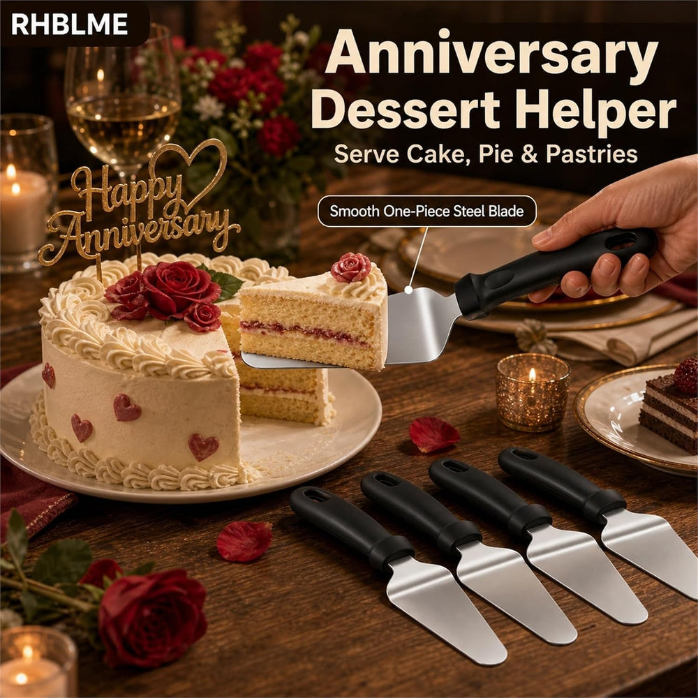 RHBLME 25 Pack Pizza Spatula, Pie Server Pie Cutter Cake Cutter, Stainless St...