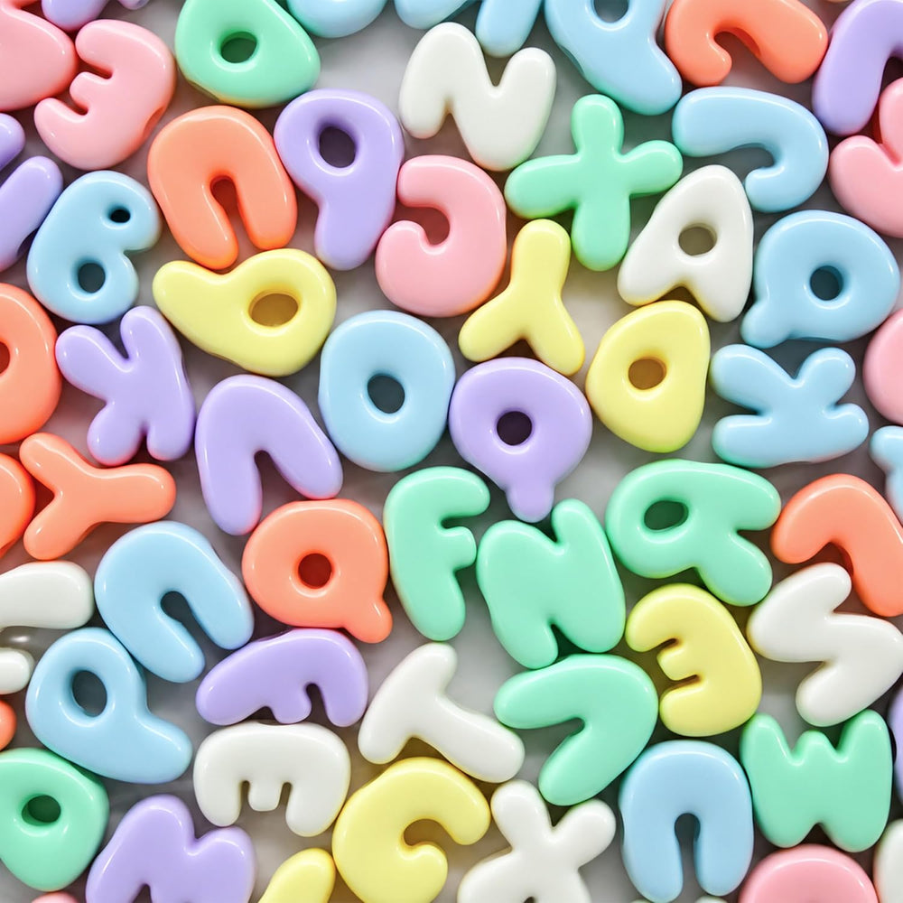 420Pcs Chunky Large Letter Beads DIY Keychain & Bracelet Making Kit