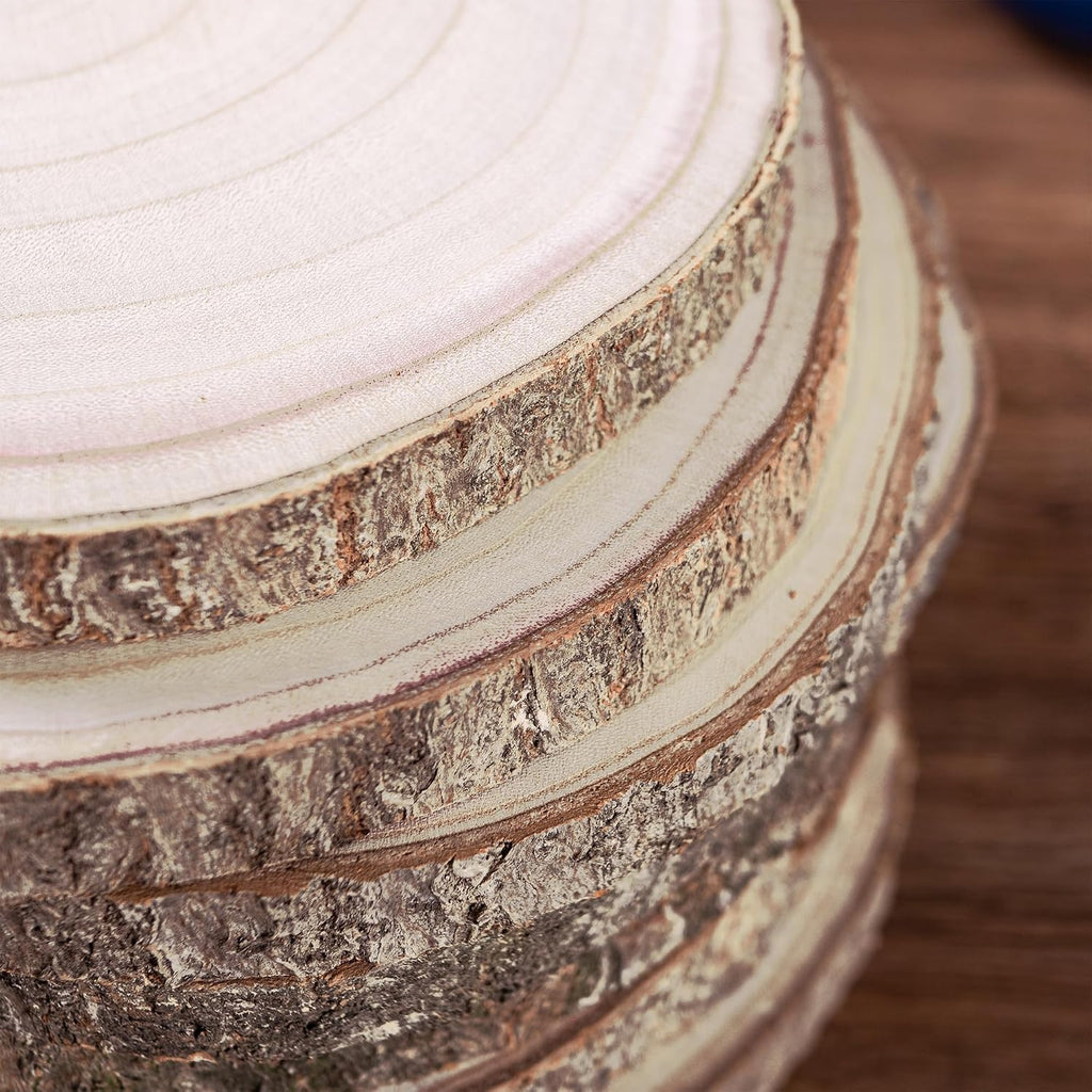 natural paulownia wood slices 8-9 inches,wood slices for, close-up detail