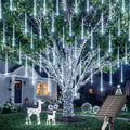 Brightown Solar Meteor Shower Lights, 16 Tubes 384 LED Christmas Lights