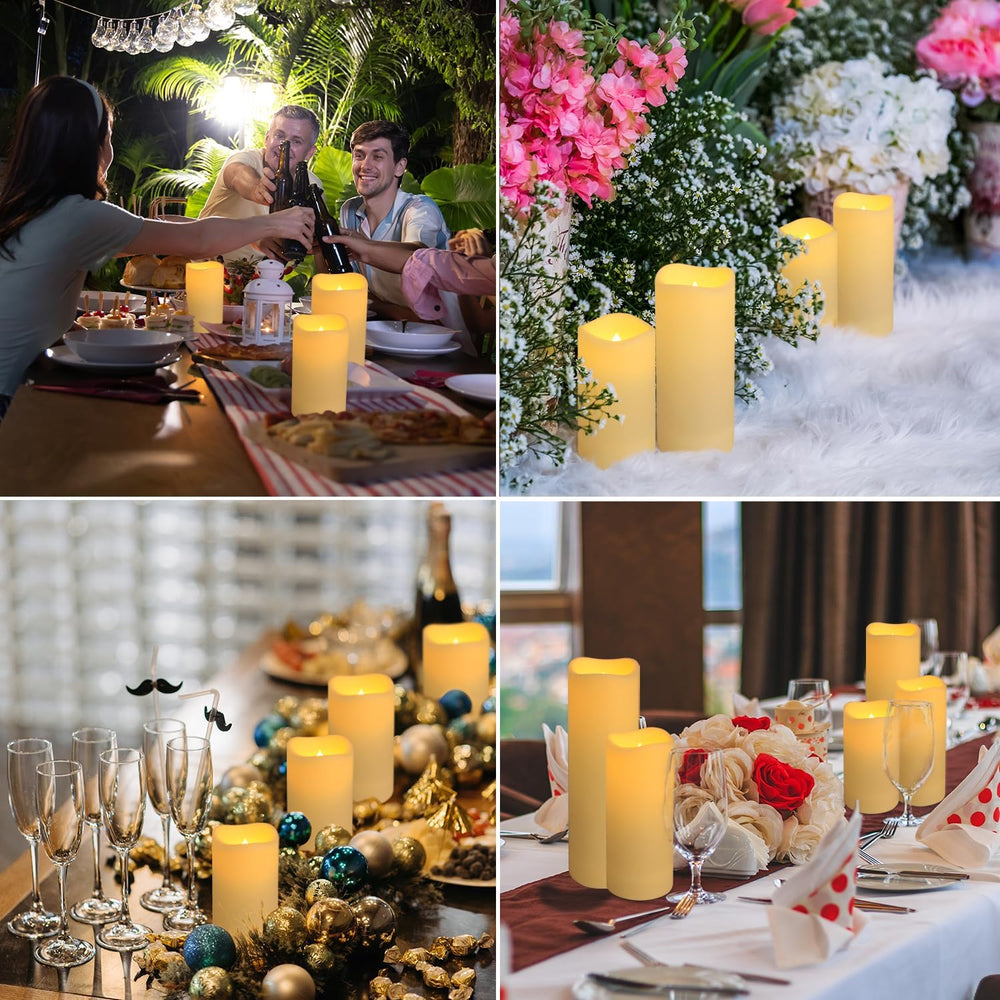 fclayvts 24-Pack LED Flameless Candles with Remote Control -Flickering Electr...