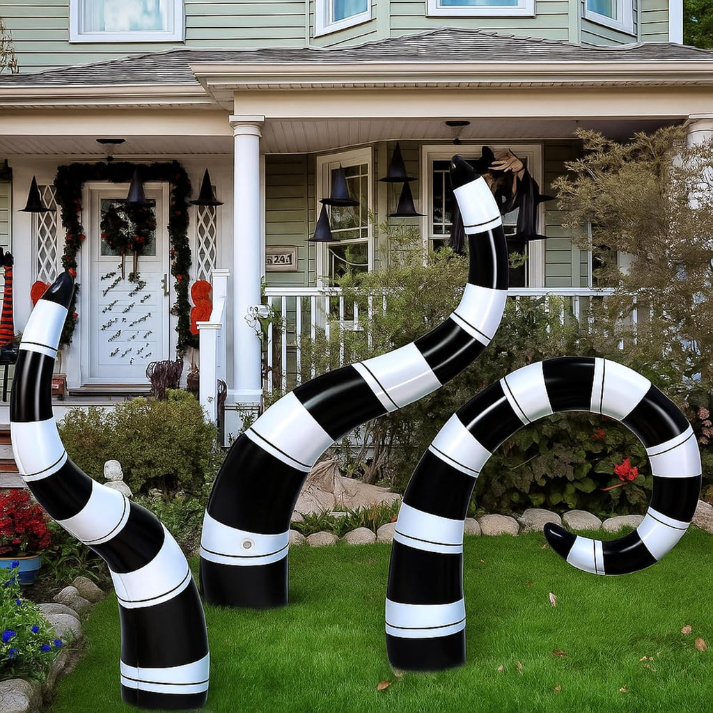 jetec 3 pcs halloween worm inflatable decorations large, package contents