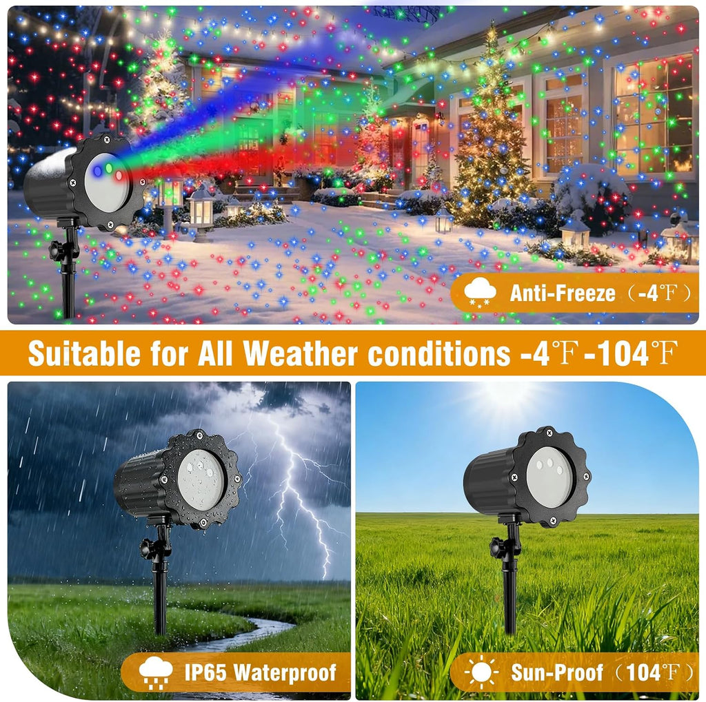 christmas laser lights, projector lights landscape spotlight rgb, package contents