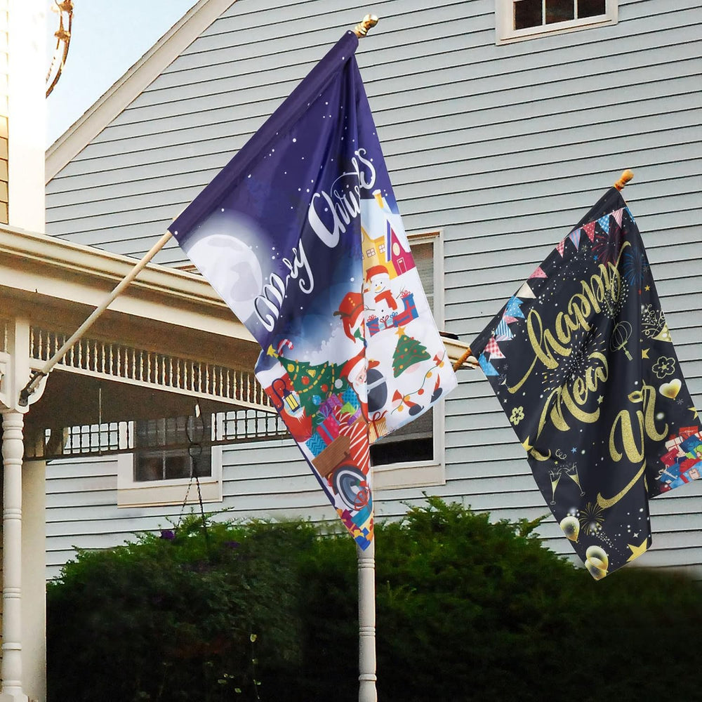 Moukeren 8 Pack Seasonal Garden Flags 28 x 40 Inch, Double Sided, Classic