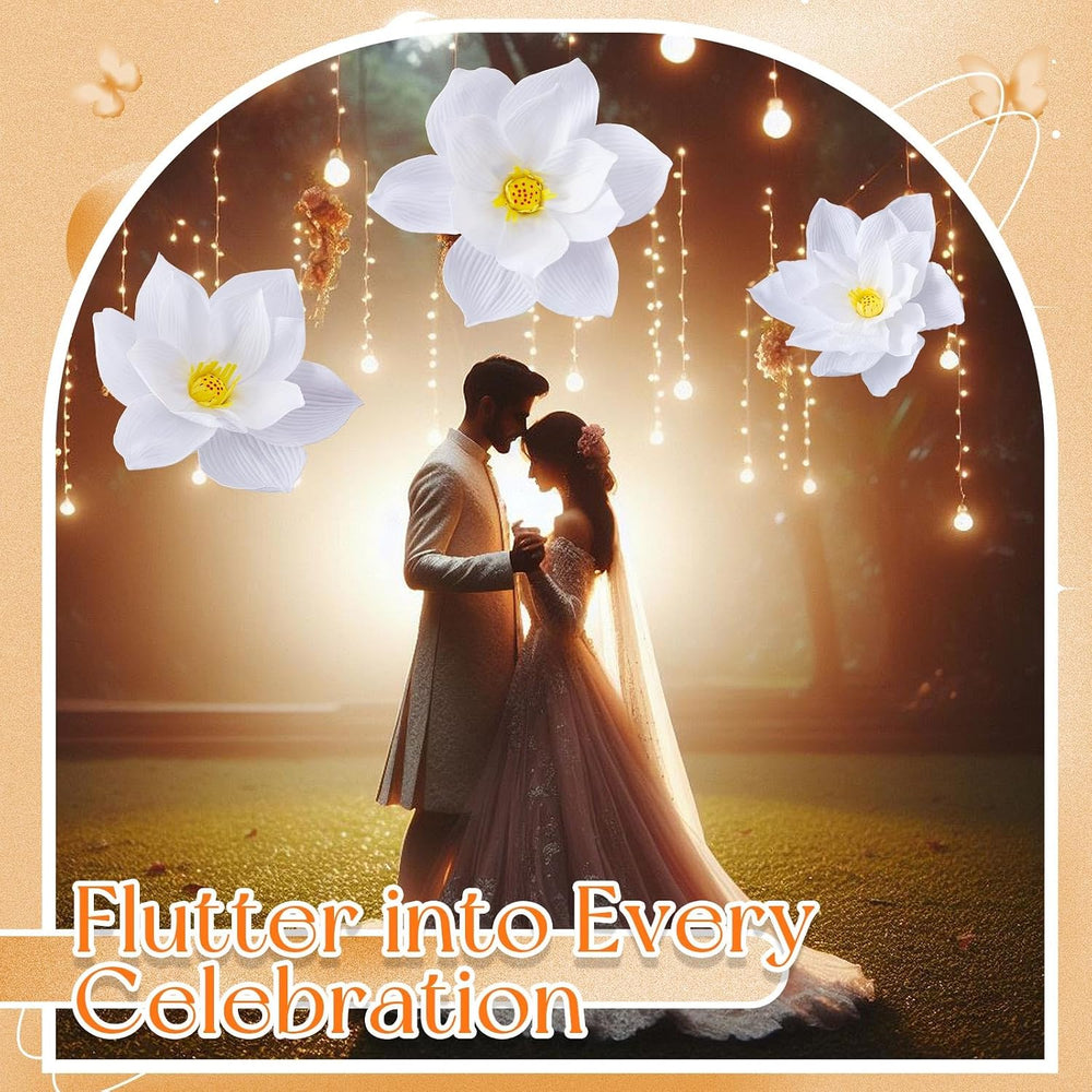 Havawish 3 Pcs Giant Lotus Flowers Decorations for Wedding Reception