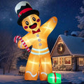 OurWarm 12FT Christmas Inflatables, Giant Gingerbread Christmas Decorations