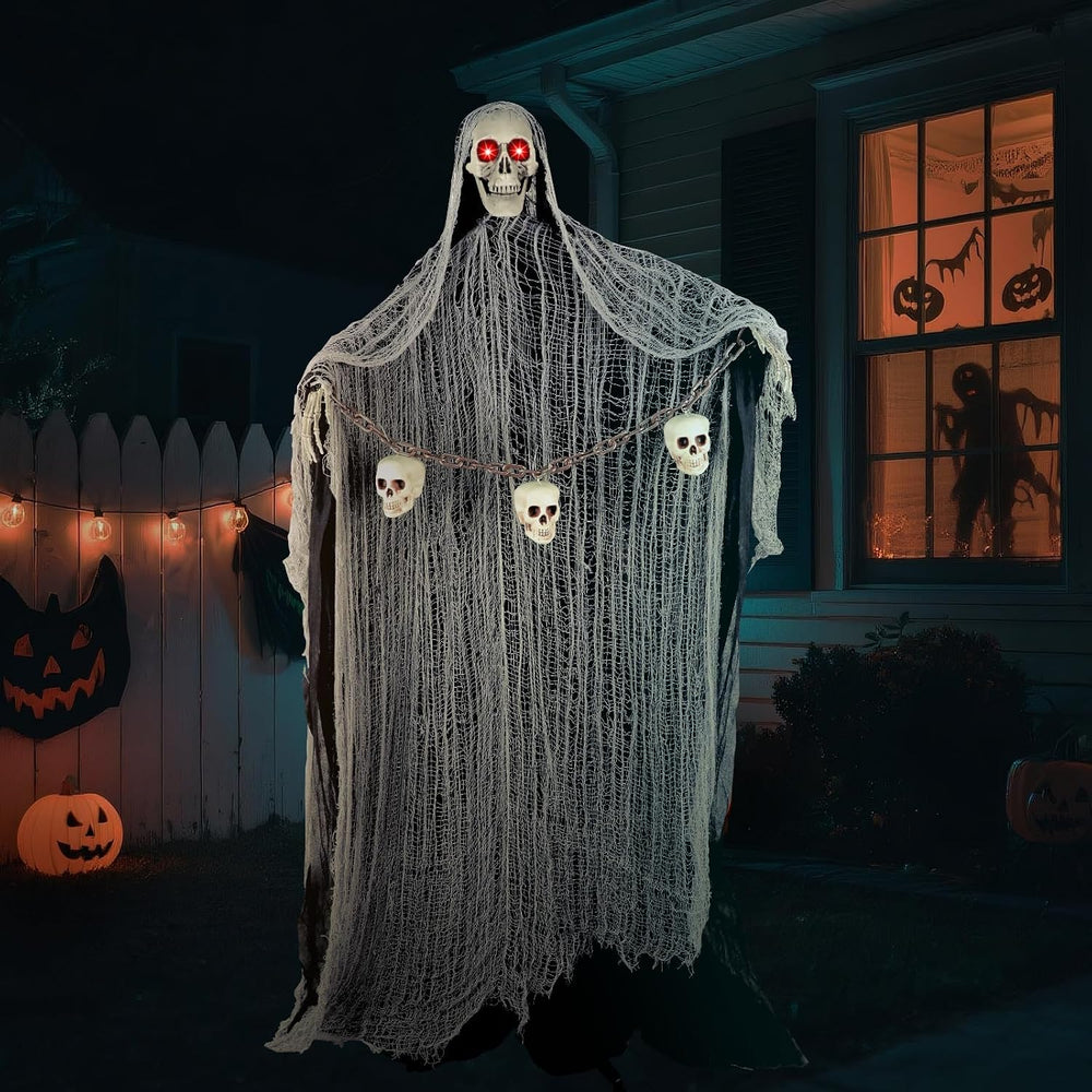Animated Halloween Decorations Outdoor, 71'Animatronic Halloween Decoration