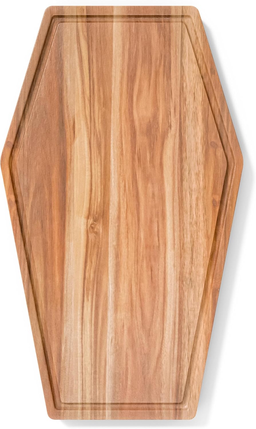 Large Coffin Cutting Board 17x10.5In Gothic Charcuterie Board. Spooky Decor