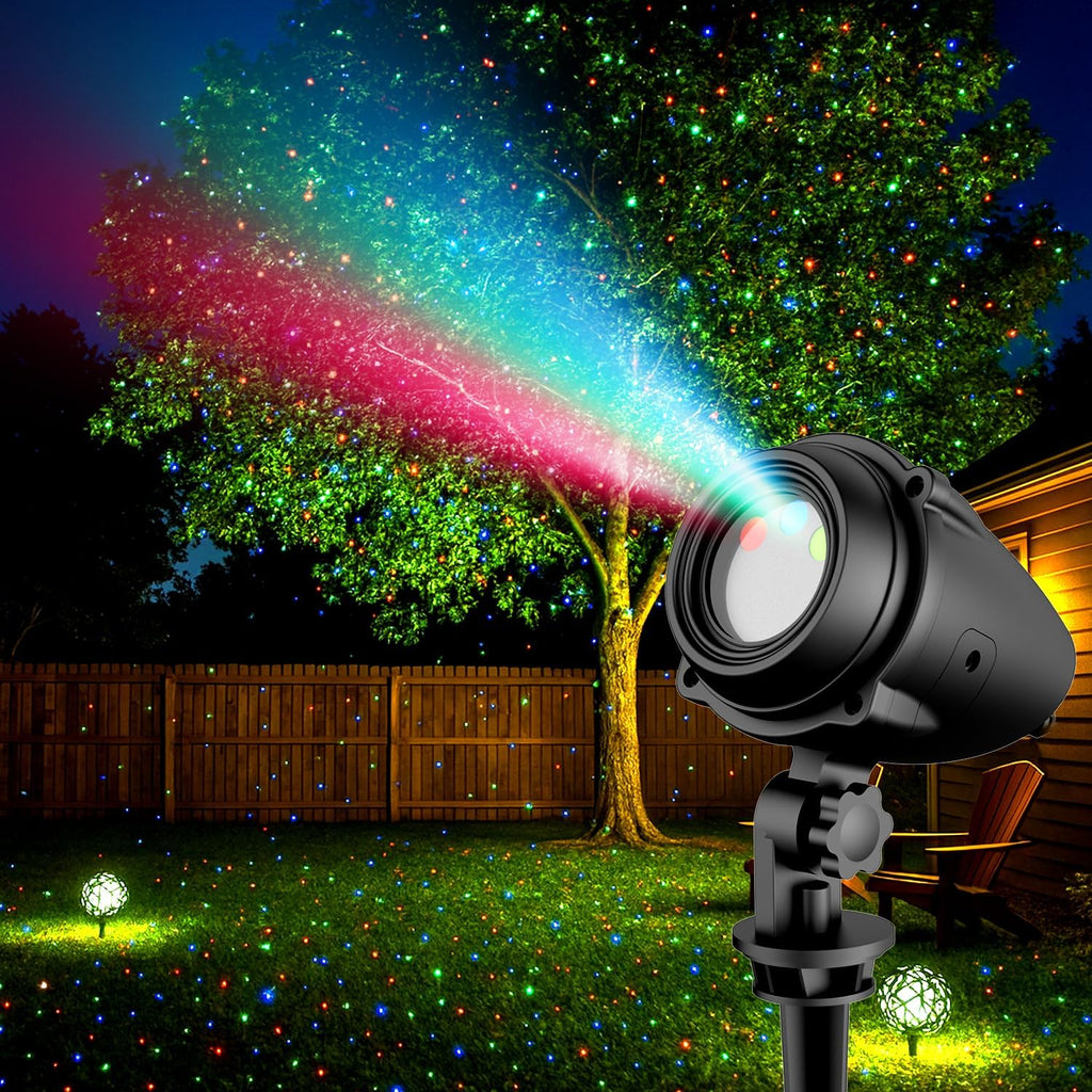 RGB Laser Projector Light Outdoor, All-Metal Casing