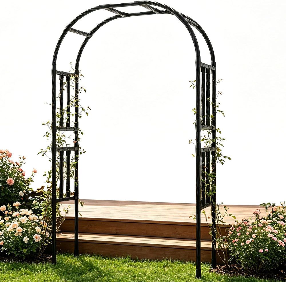 Thickened Metal Garden Arch-59L*94.5H,Trellis for Climbing Plants Outdoor