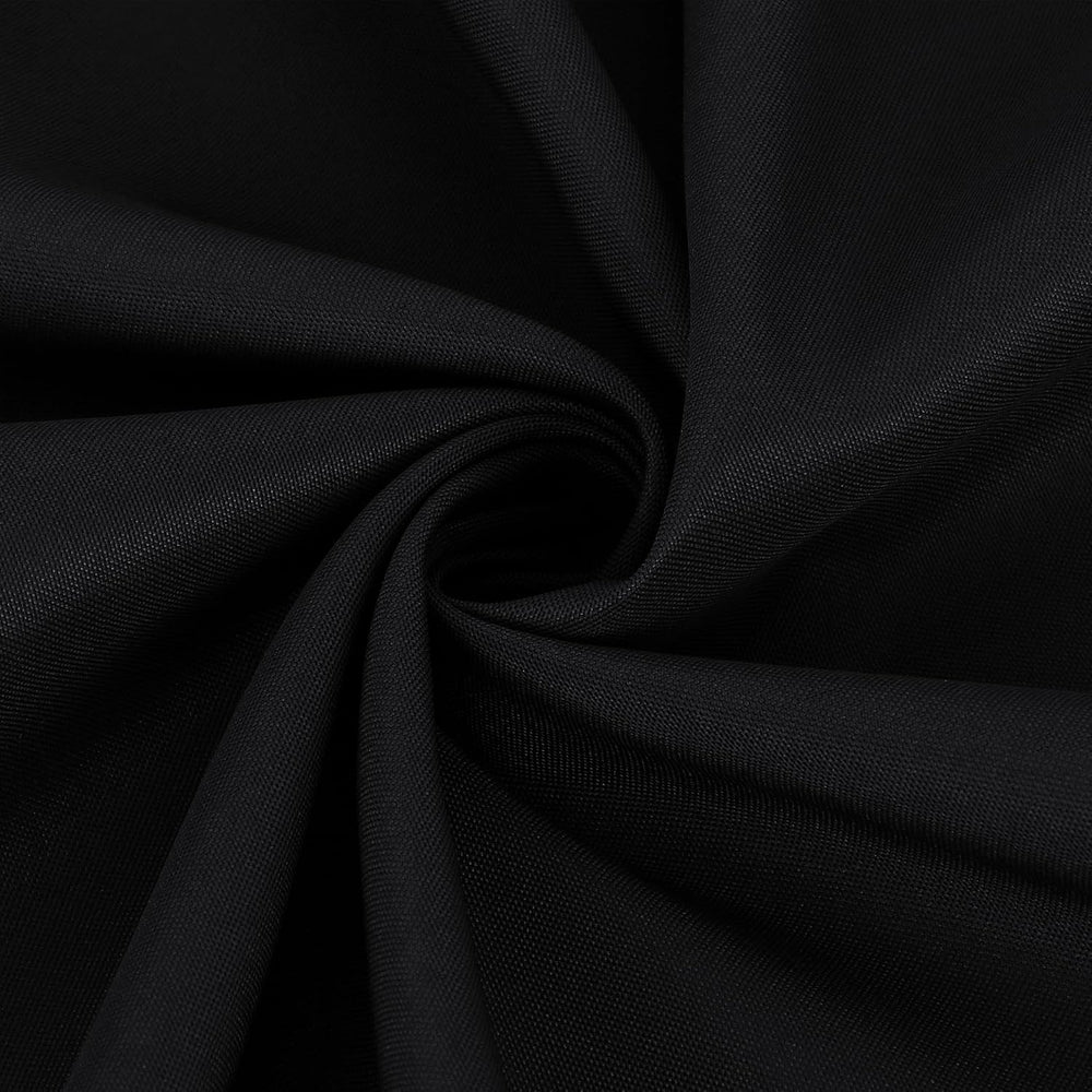 sancua 90 Inch Round Tablecloth Fit 30-72 Inch Tables, Black 6 Pack Circle