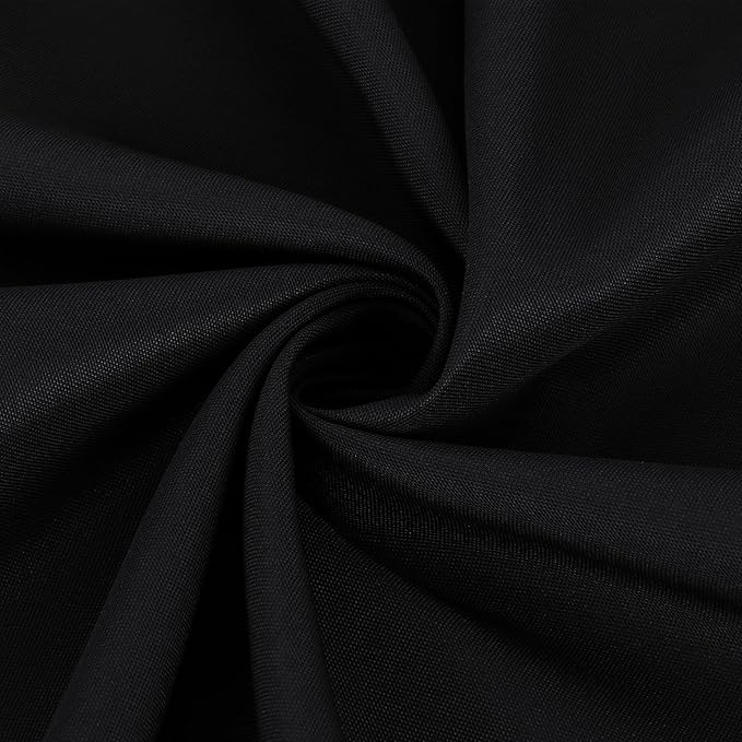 Fitable Black Tableclothes for Rectangle Tables, 6 Pack - 90 x 156 Inch - Reusable and Elegant Tablecloths, Polyester Fabric Table Covers for Wedding, Party, Banquet, Formal Events