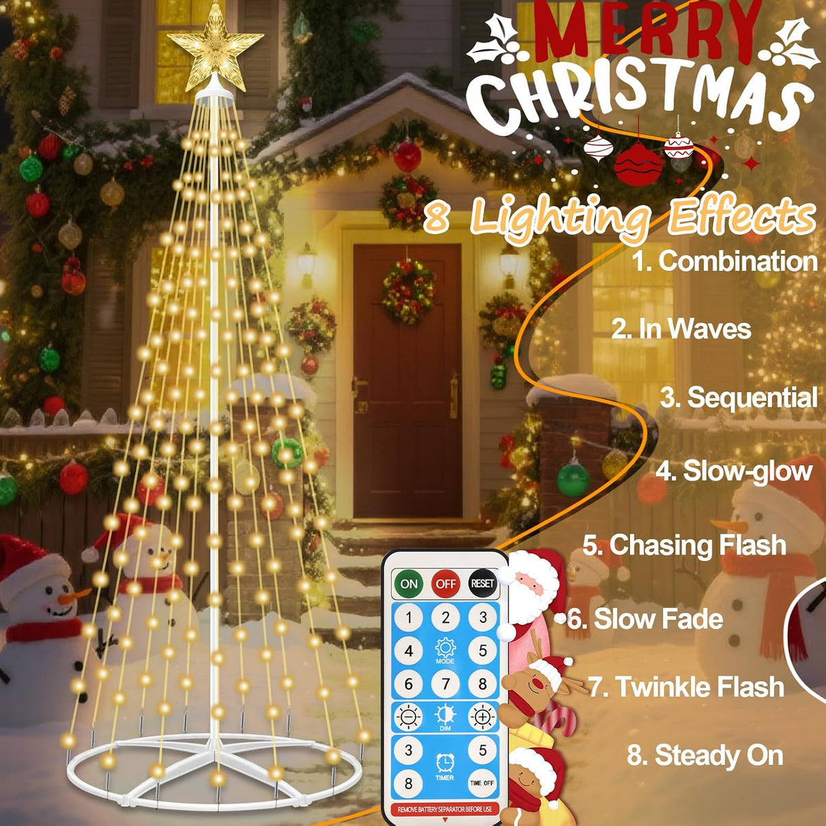 outdoor solar christmas tree lights, 4ft lighted artificial, close-up detail
