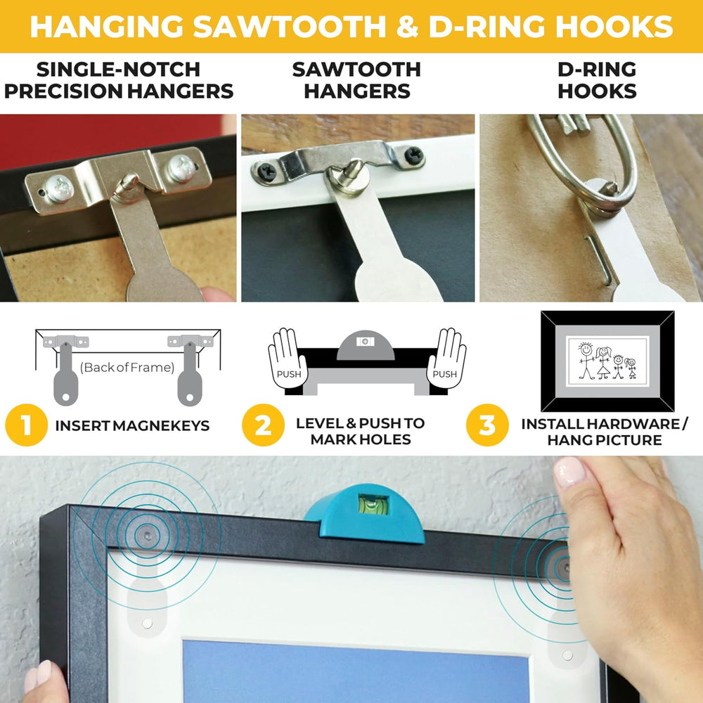 Original Go Hang It!® Pro All-in-One Picture Hanging Kit, Level & Hardware