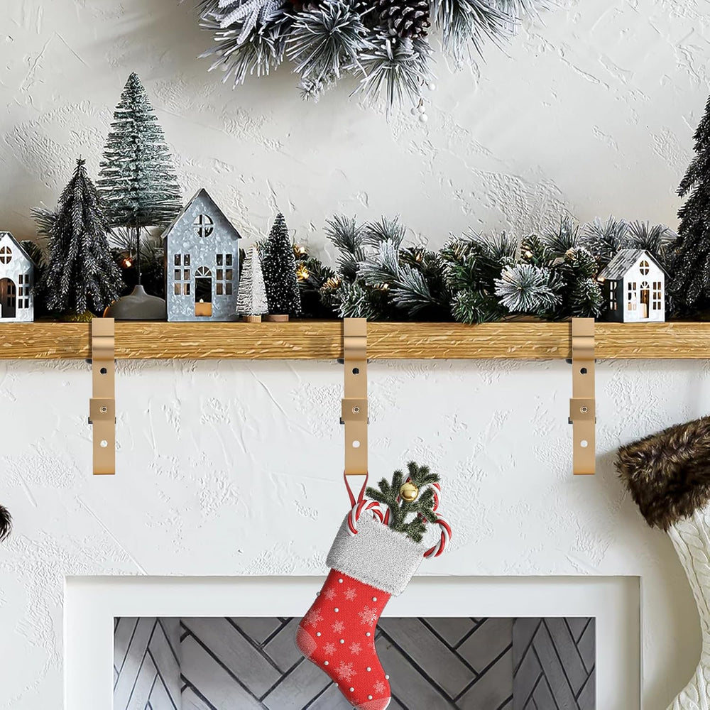 Stocking Hangers for Mantle,2 in 1 Adjustable Christmas Stocking Holder