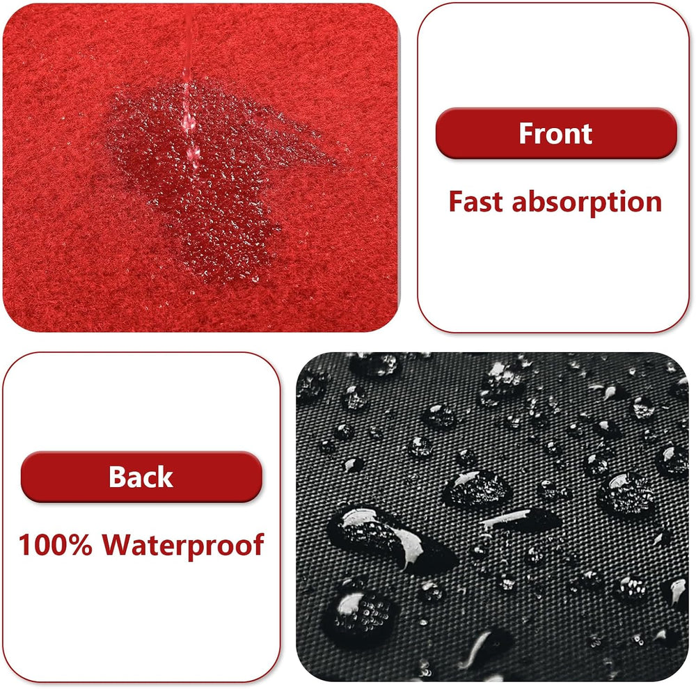 Red Carpet Runner Rug for Party and Event, Non-Slip TPR Rubber Backed Aisle R...