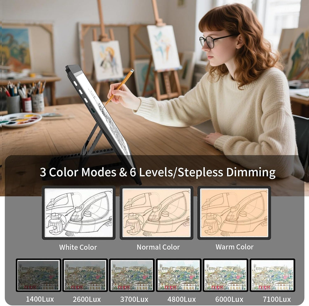 YINGWOND Rechargeable A4 Diamond Art Light Board/Pad with Padded Case