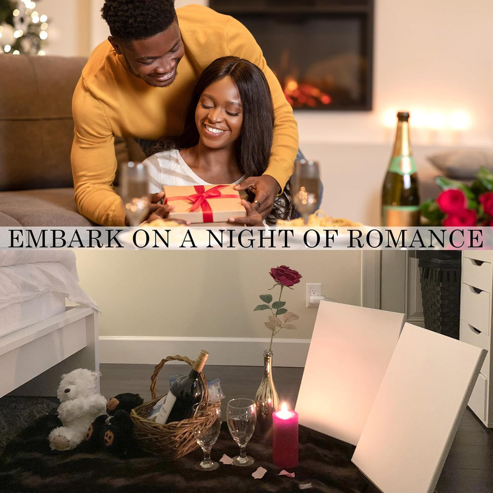 2 Pack Sip and Paint Kit for Adults, 10x12 Canvas Date Night