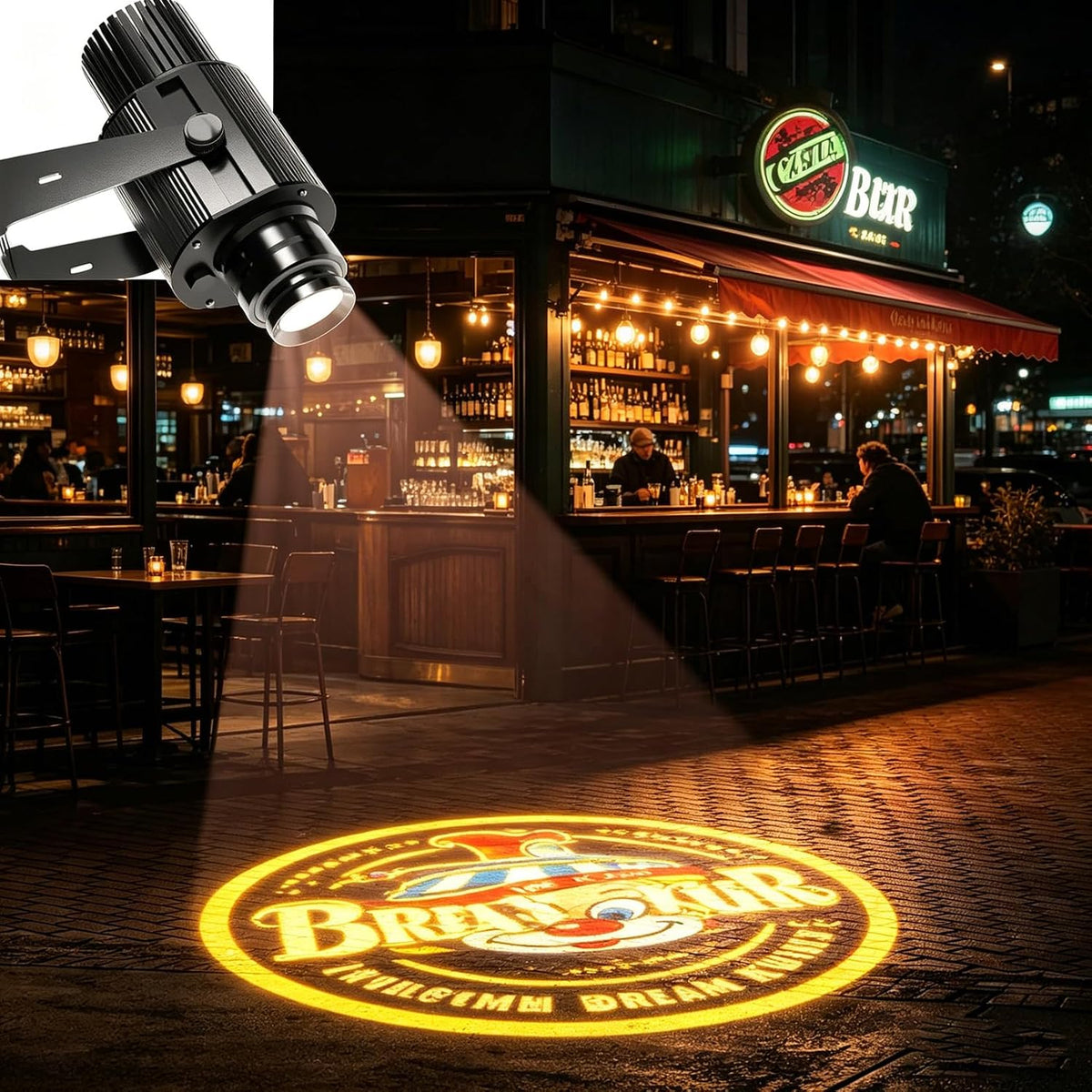 35W GOBO Projector IP67 Waterproof Custom Logo Light