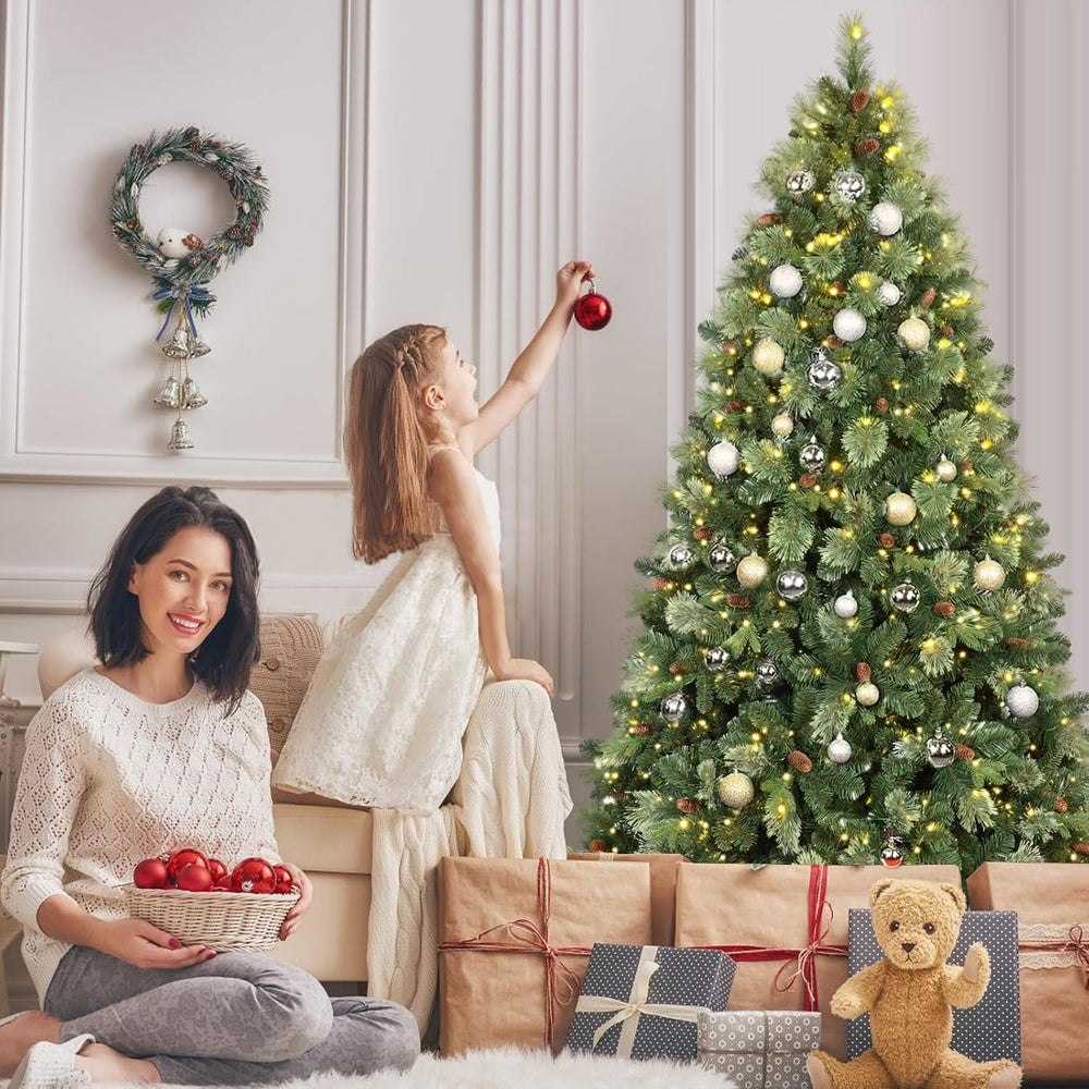 Kadunmina 5ft Pre-Lit Carolina Pine Christmas Tree, 290 Warm White Lights
