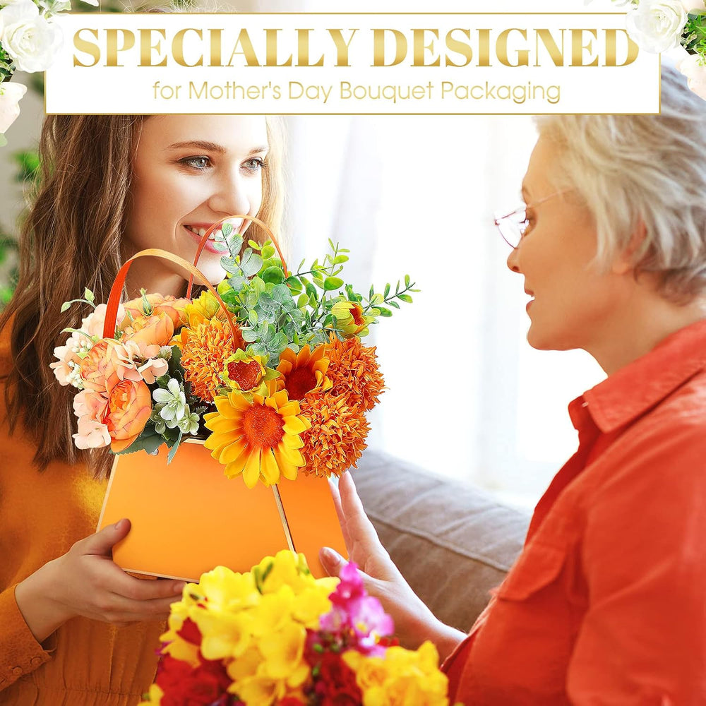 TaoBary 18 Pcs Mother's Day Floral Bouquet Boxes for Arrangement Wedding ...