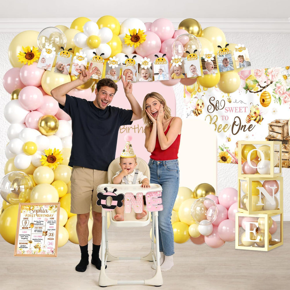 First Bee Day Decorations, Bee Themed 1st Birthday Party Supplies