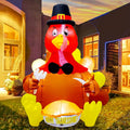 6FT Thanksgiving Inflatable Turkey Decoration, Blow up Turkey Inflatable