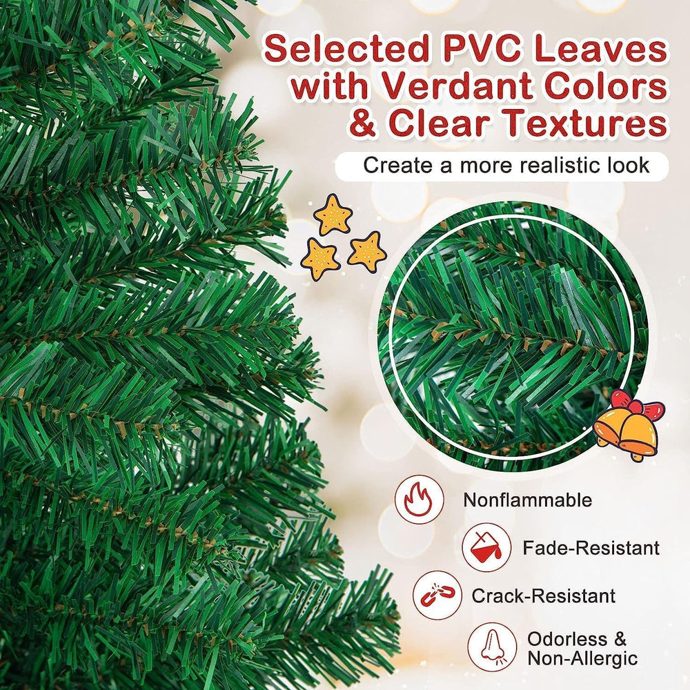 Goplus 8ft Artificial Christmas Tree with 1138 PVC Branch Tips