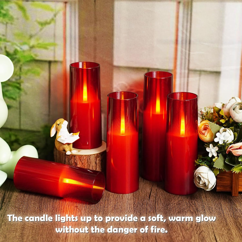 Flameless LED Candles Upgraded Realistic Flickering Flame,7Pcs Battery Operat...