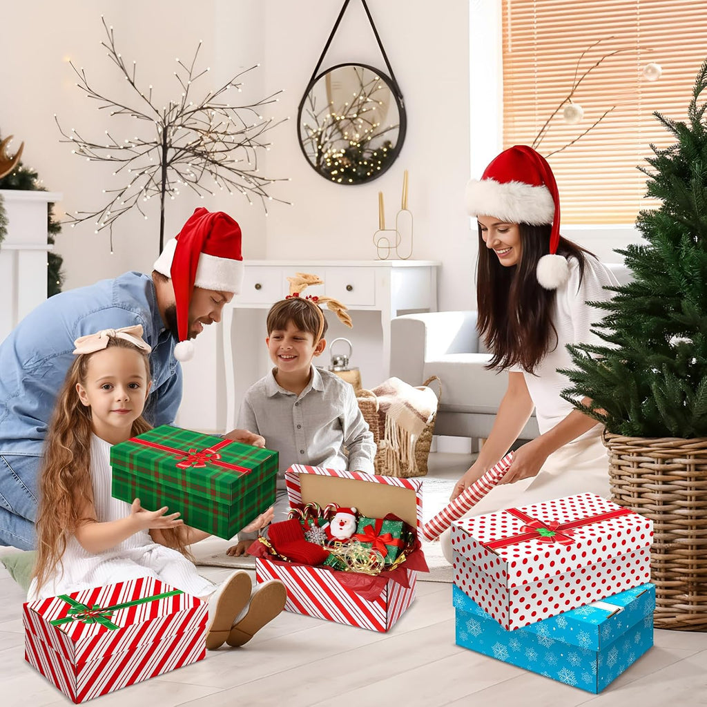 eersida 24 pack large christmas gift boxes with, package contents