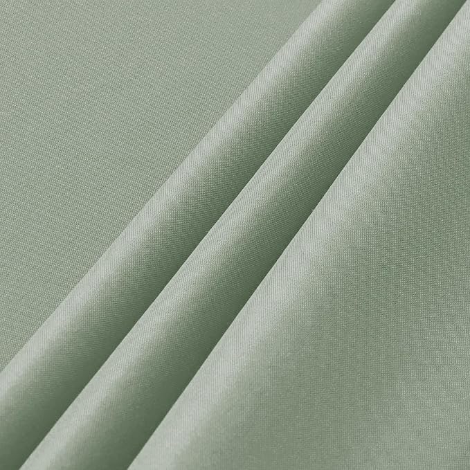 sancua 6 Pack Sage Green Tablecloth 60 x 102 Inch, Rectangle Table Cloth for 6 Feet Tables - Stain and Wrinkle Resistant Washable Polyester Table Cover for Dining Tables, Buffet Parties and Camping (2 Pack)