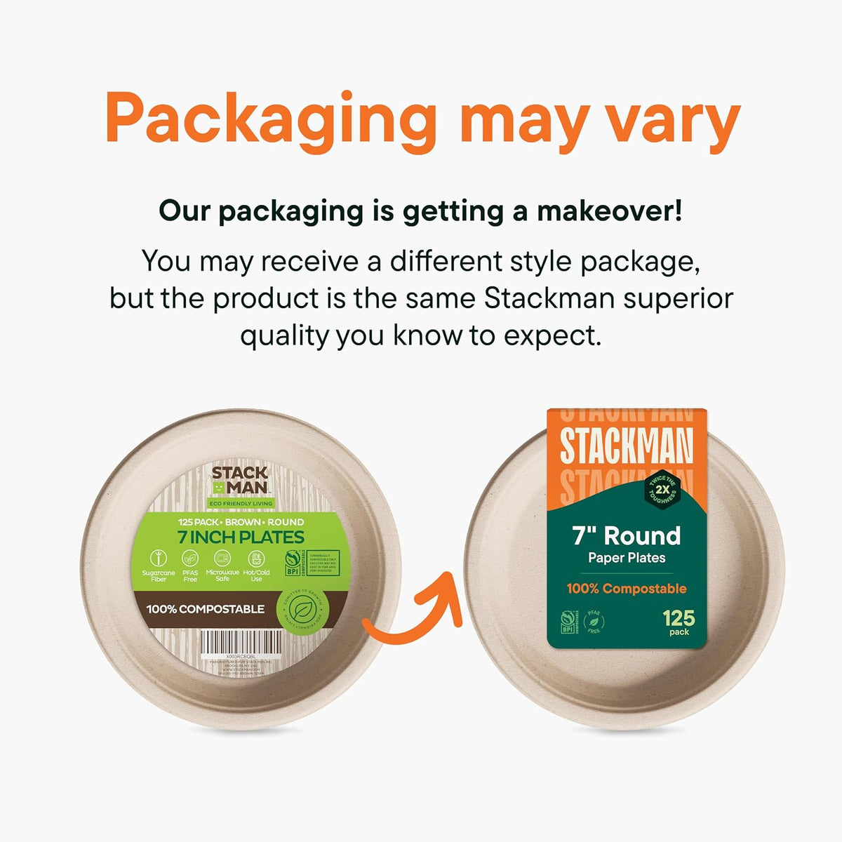 100% compostable paper plates 7 inch [1000 count], package contents