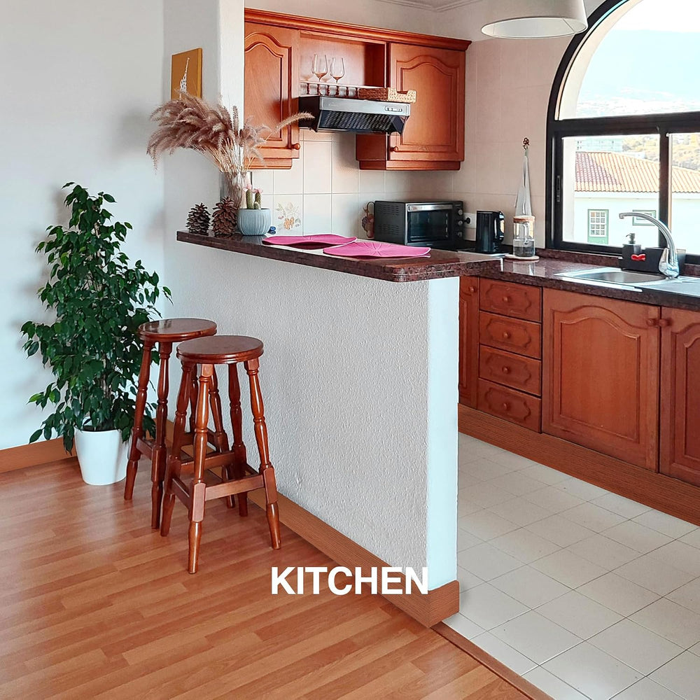 Red Teak Wall Molding Trim 3 Inch x 40 Feet, Bendable Waterproof Wall Base Ba...