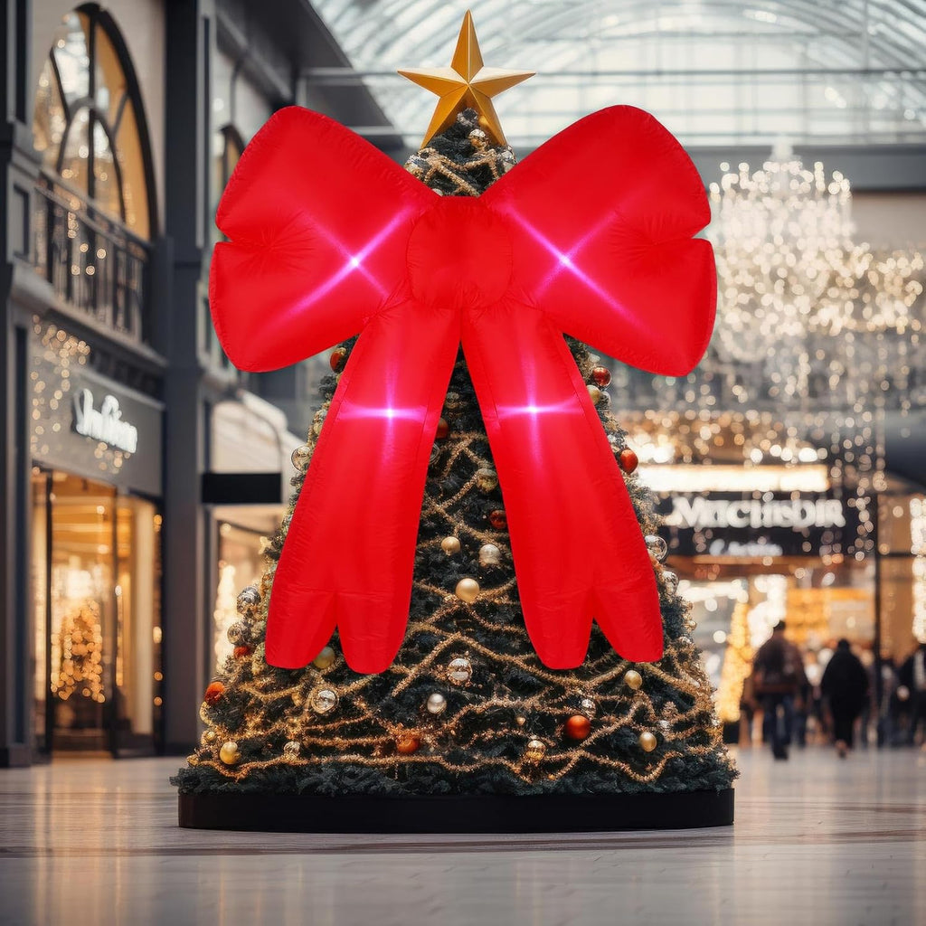 leyndo 2 pcs 6ft bow christmas inflatable outdoor, package contents