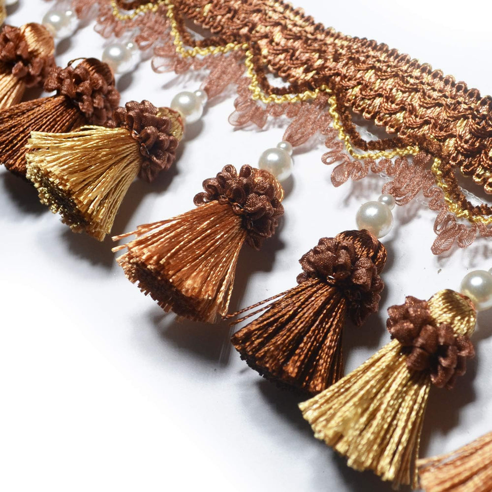 BEL AVENIR Tassel Fringe Trim 6.5 Yard x 3.15 Inches Tassel Fringes