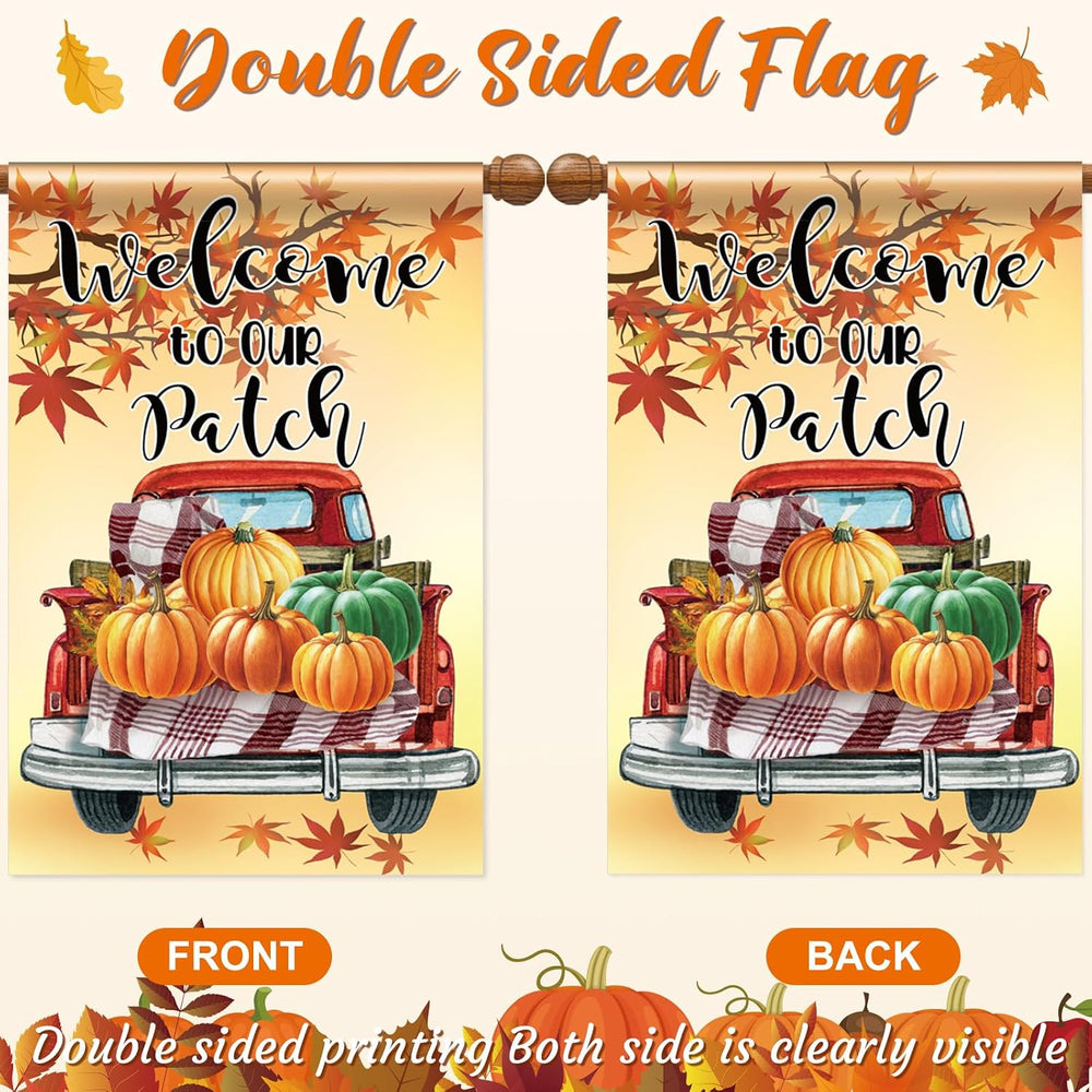 Mixweer 12 Pack 28 x 40 Inch Double Sided Seasonal Garden Flags for Outside