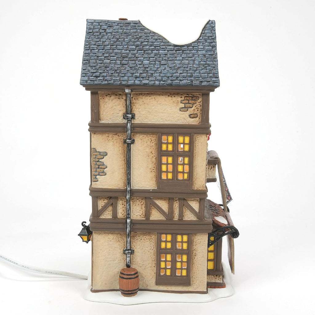 Department 56 Dickens Village Kingsford Rug Merchant Shop Light Up Building, 8.46 Inch, Multicolor