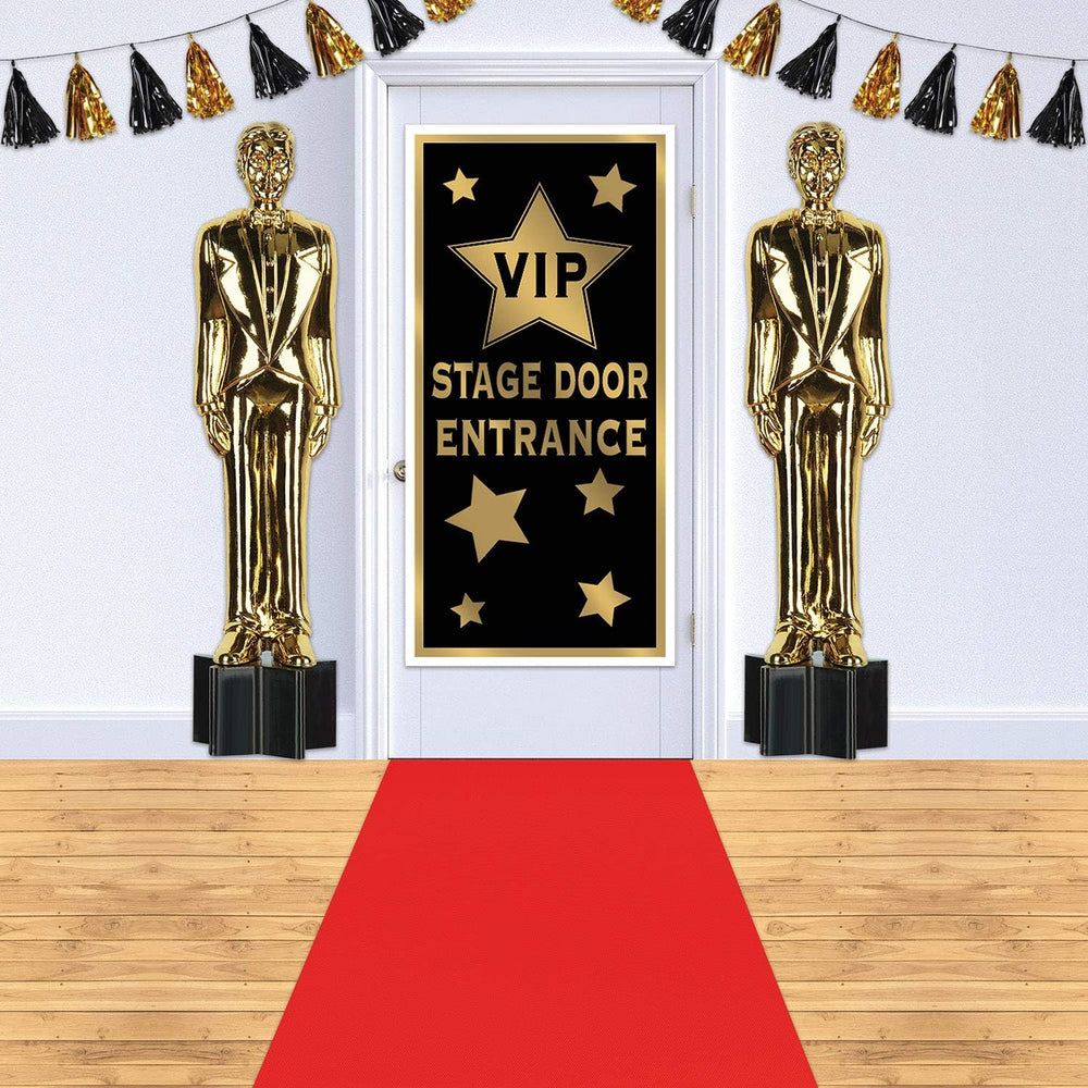 Beistle Red Carpet Runners – 2-Pack Hollywood Party Aisle Decorations with Do...
